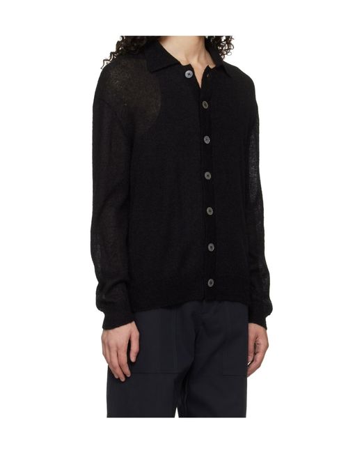 Studio Nicholson Black Knitted Cardigan for men