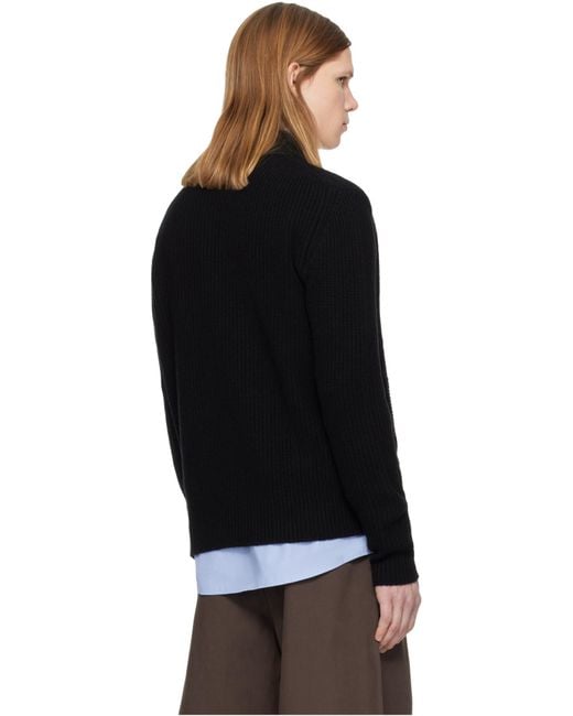 Vivienne Westwood Black Logo Embroidered Cardigan for men