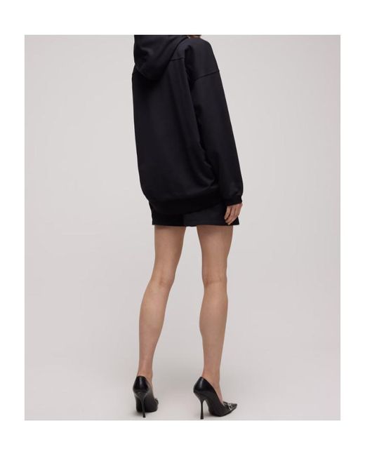 Gucci Black Cotton Silk Jersey Shorts With Embroidery