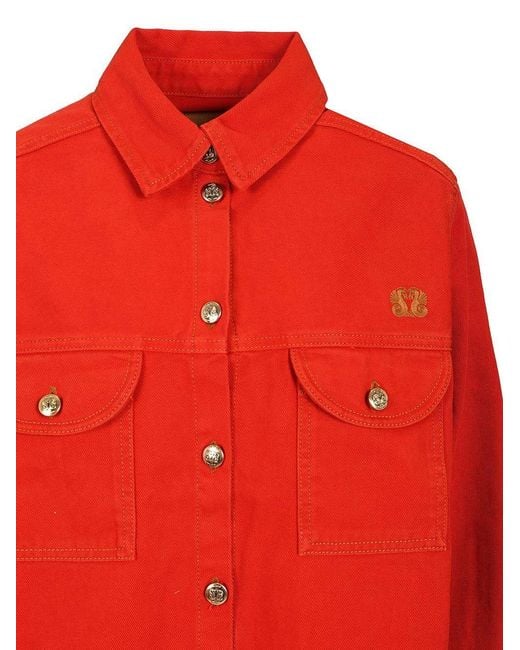 Blazé Milano Red Blazé Milano Clapotis Berber Shirt Jacket
