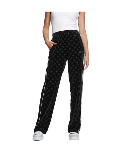 Guess Black Elastic Waist Casual Pants