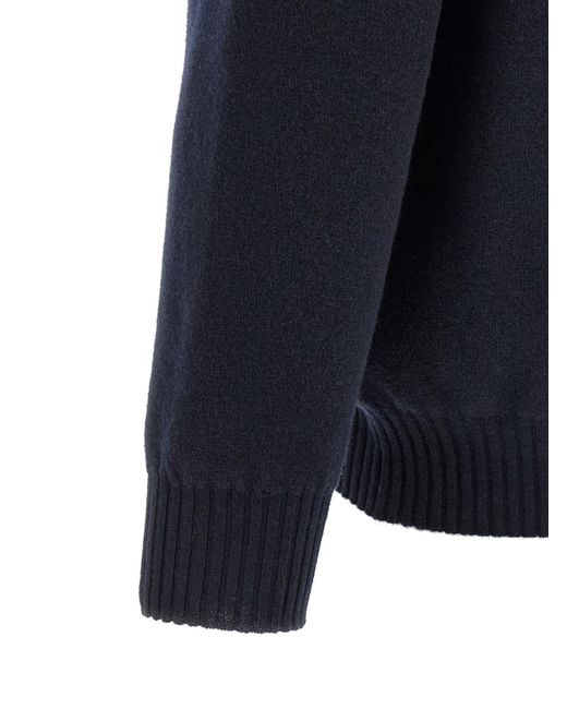 Roberto Collina Blue Merino Wool Polo Shirt for men
