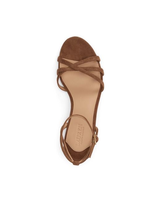 Ralph Lauren Metallic Solid Heeled Sandals