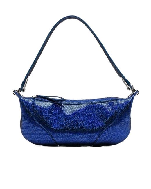 By Far Blue Logo Handbag