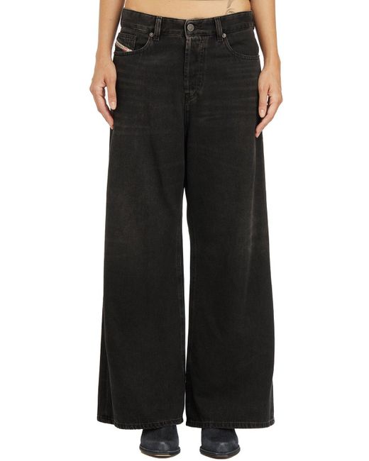 DIESEL Women's Black 1996 D-Sire Wide-Leg Jeans wide-leg jeans