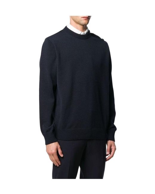 Paul & Shark Blue Virgin Wool Pullover Sweater for men