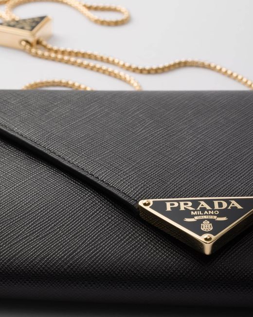 Prada Black Mini Saffiano Leather Bag