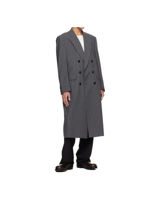 sunflower Blue Db Striped Coat for men