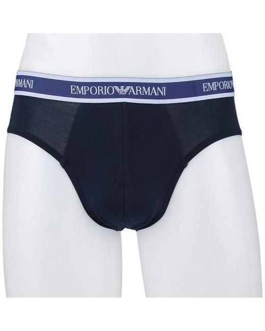 Emporio Armani Blue Logo Underwear Two-Piece Set for men