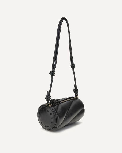 Fiorucci Black Mella Woven Shoulder Bag