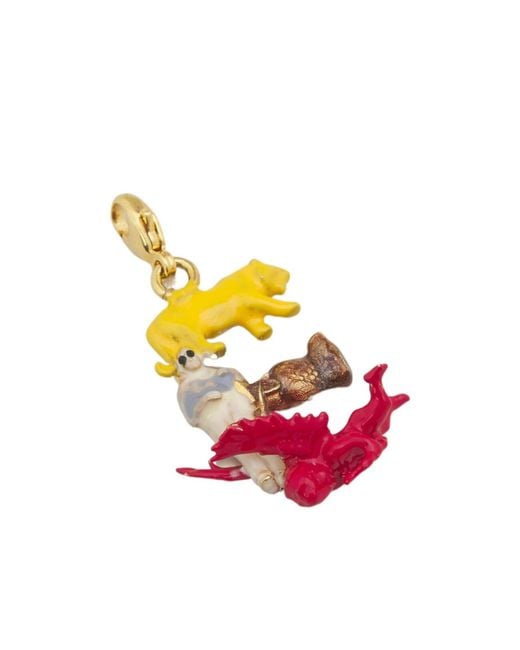 Marni White Alphabet E Charm Pendant