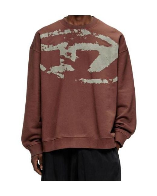 DIESEL Red Boxt-N5 Sweatshirt for men