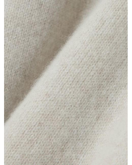 The Elder Statesman Gray Cashmere Turtleneck Sweater