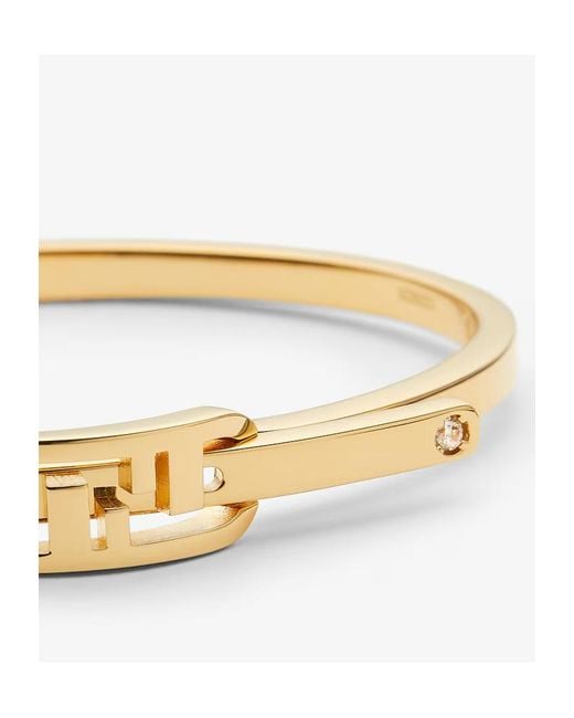 Fendi White O'Lock Bracelet