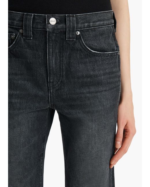 Khaite Gray Farley Straight-Leg Jeans