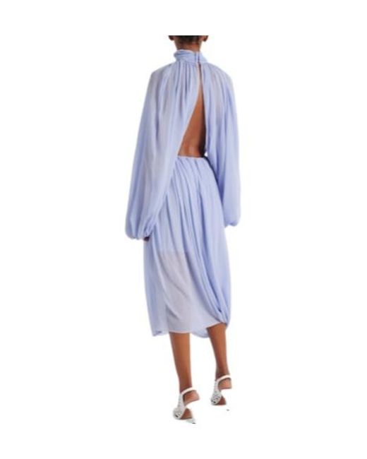 Stella McCartney Blue Fitted Mid-To-Long Length Dress