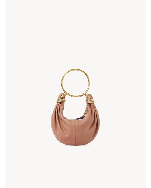 Chloé Pink Chloé Bracelet Detailed Mini Hobo Bag