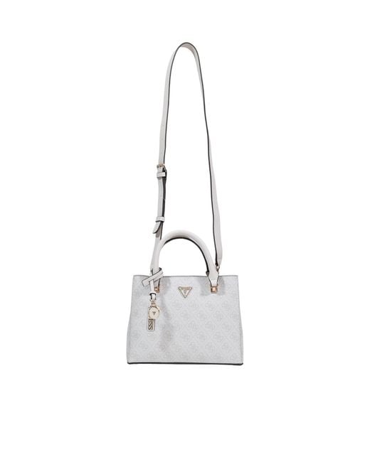 Guess White Double-Handled Shoulder Bag