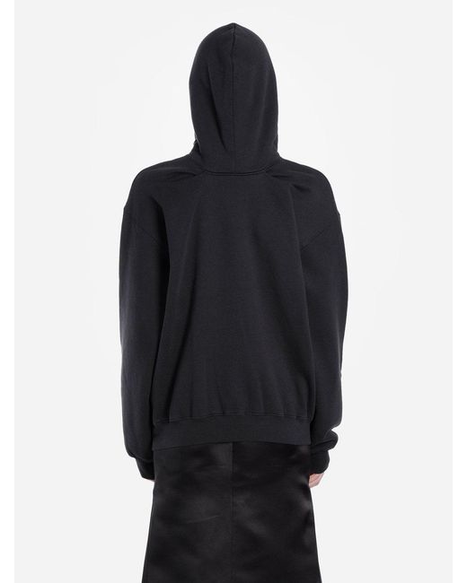 Balenciaga Blue Logo Hooded Hooded Sweater