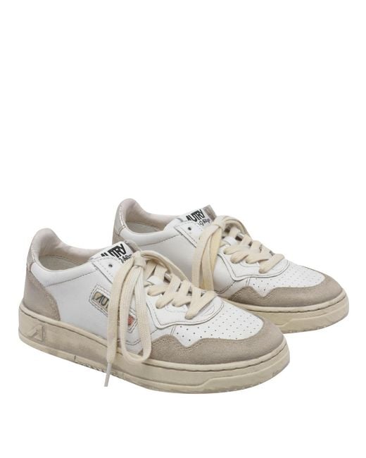 Autry Gray Medalist Low-Top Sneakers