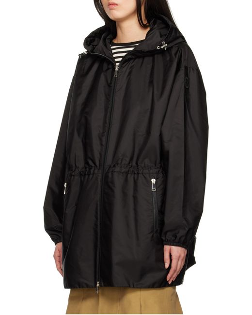 Moncler Black Wete Hooded Jacket