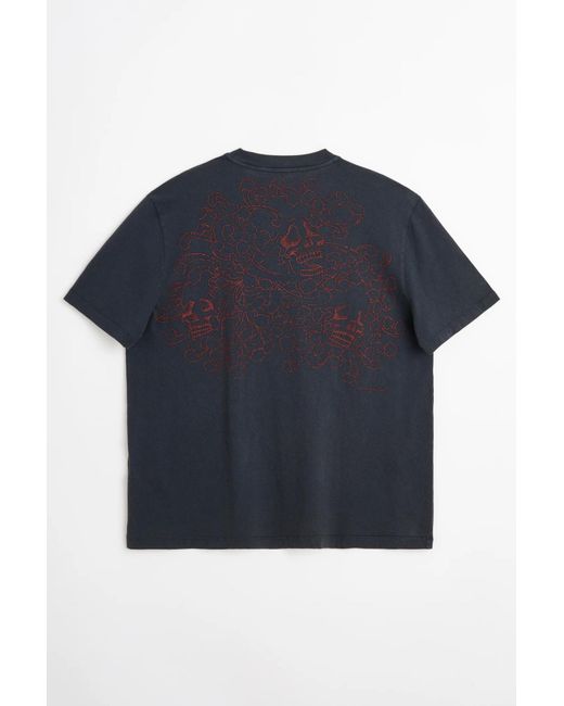Our Legacy Blue Box Crainum Blossom Print T-Shirt for men