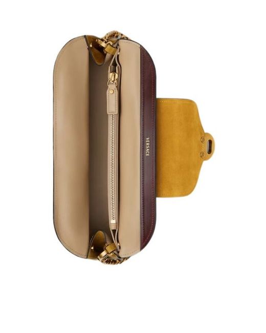 Versace Yellow Vivian Chain Clutch Bag