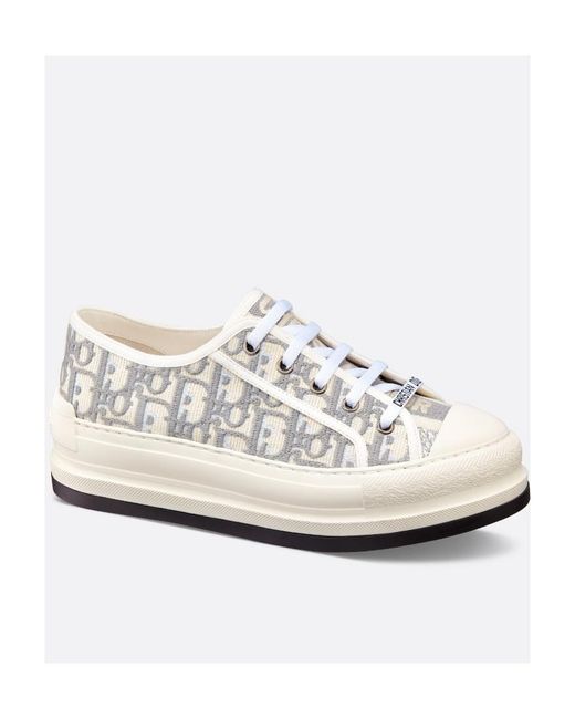 Dior White Walk'N' Low-Cut Casual Sneakers