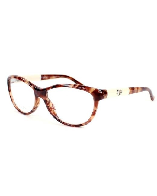 Gucci White Logo Details Flat Mirror
