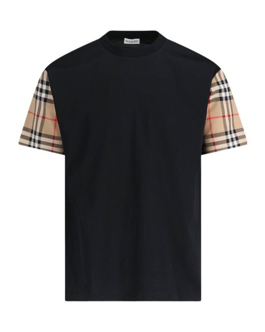 Burberry Black Vintage Checked Crewneck T-Shirt