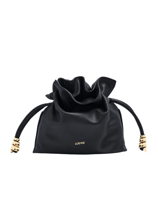 Loewe Black Mini Flamenco Nappa Calfskin Clutch