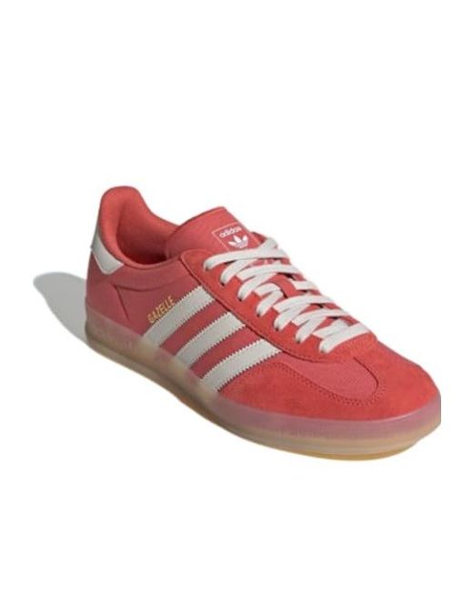 Adidas Originals Red Gazelle Indoor Lace-Up Shoes for men