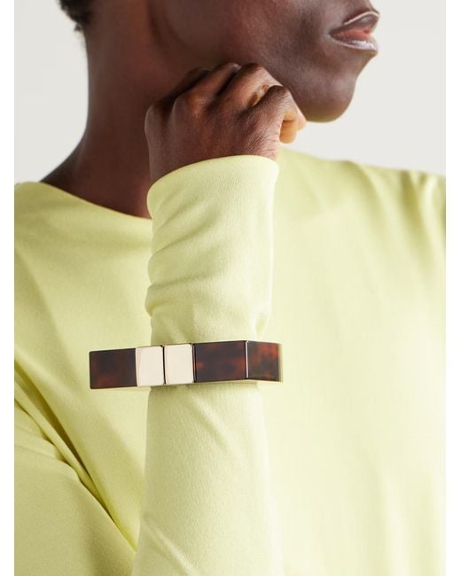 Tom Ford Brown Tortoiseshell Cuffs