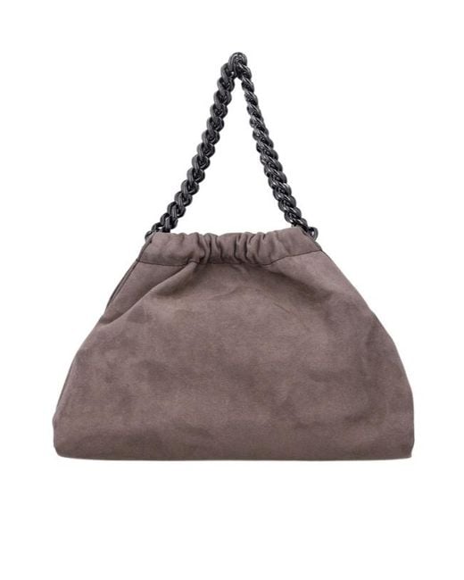 Stella McCartney Brown Drawstring Shoulder Bag