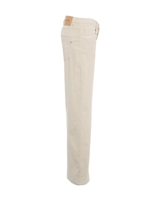 Dondup Natural Jacklyn Logo Patch Jeans