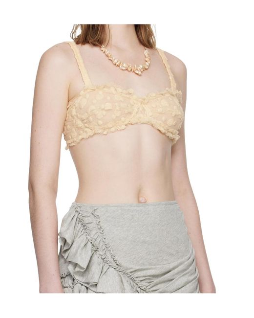 Dries Van Noten Gray Bra-Style Top