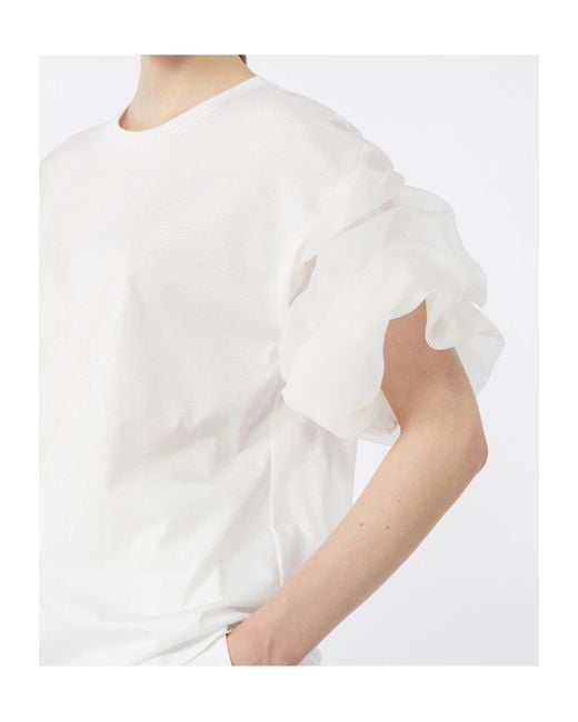 Max Mara White Short-Sleeved Top