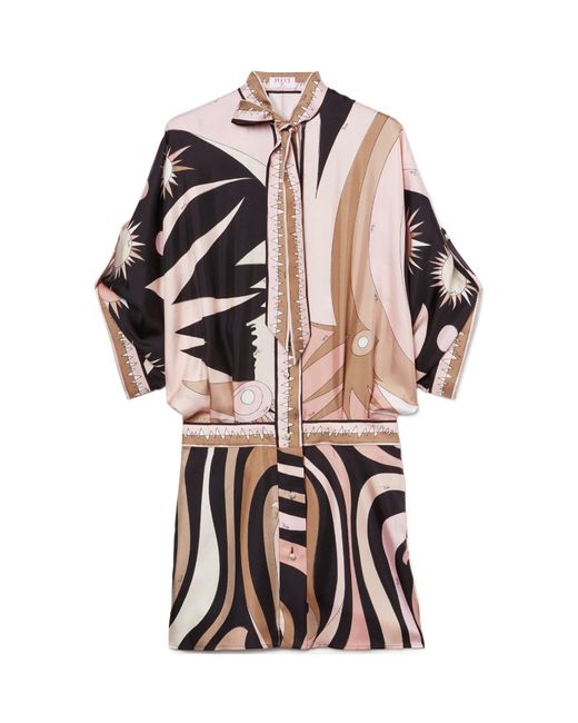 Emilio Pucci Multicolor Pucci Graphic Print Dress
