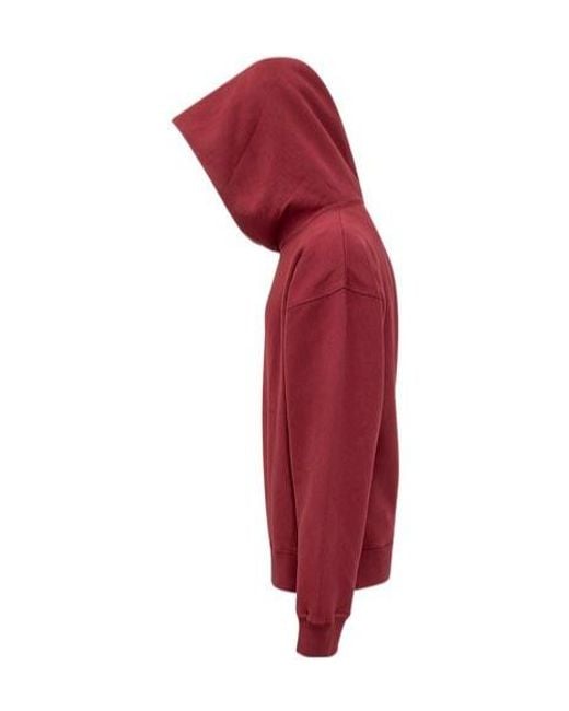DSquared² Red Logo Patch Hoodie for men