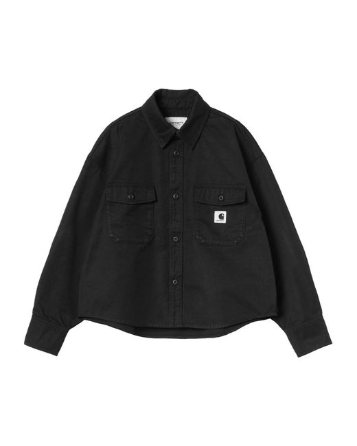 Carhartt Black Buttoned Patch-Pocket Shirt