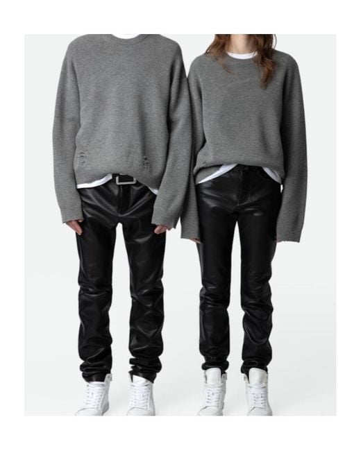 Zadig & Voltaire Gray Marko Wool Jumper