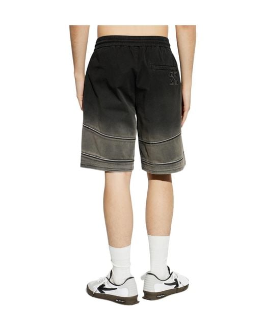 Off-White c/o Virgil Abloh Gray Drawstring Shorts for men