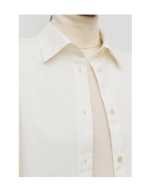 The Row White Luka Oversized Shirt