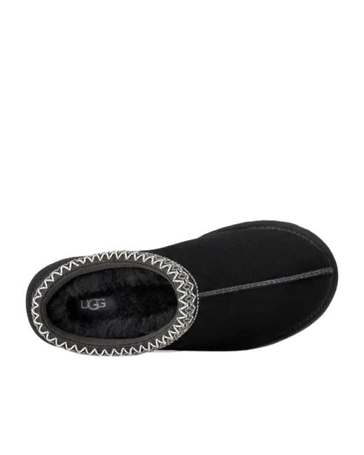 Ugg Gray Tasman Ii Logo Debossed Slippers
