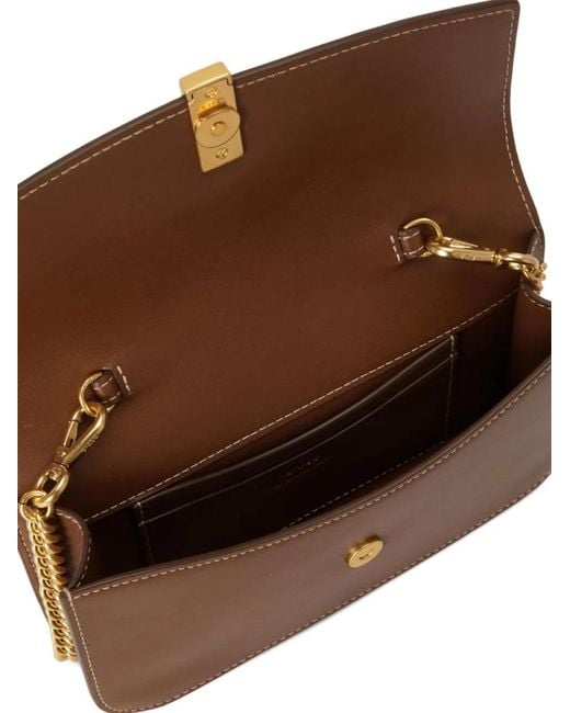 Polo Ralph Lauren Brown Chain Strap Shoulder Bag