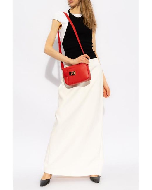 Ferragamo White Ferragamo High-Waist Straight Hem Maxi Skirt