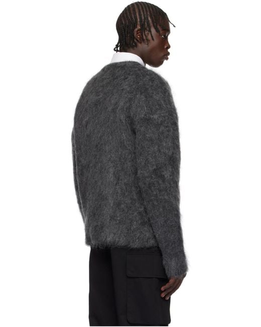 Givenchy Green Logo Jacquard Brushed Sweater for men