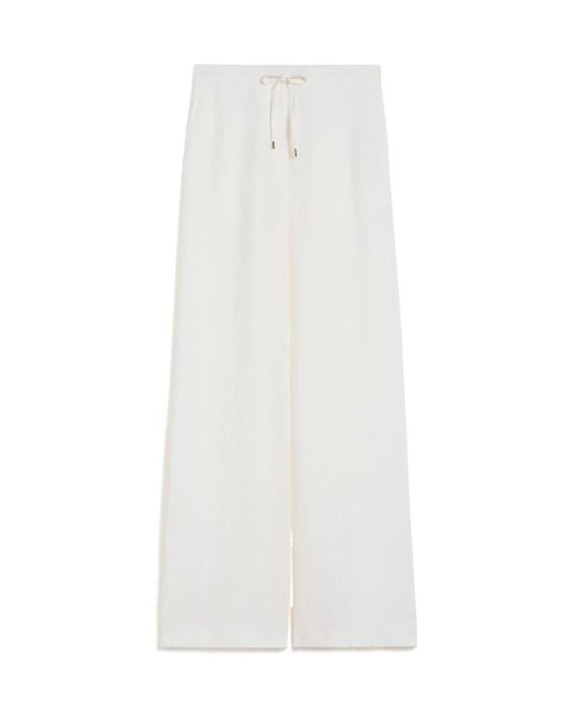 Max Mara White Studio Pelota Drawstring Trousers