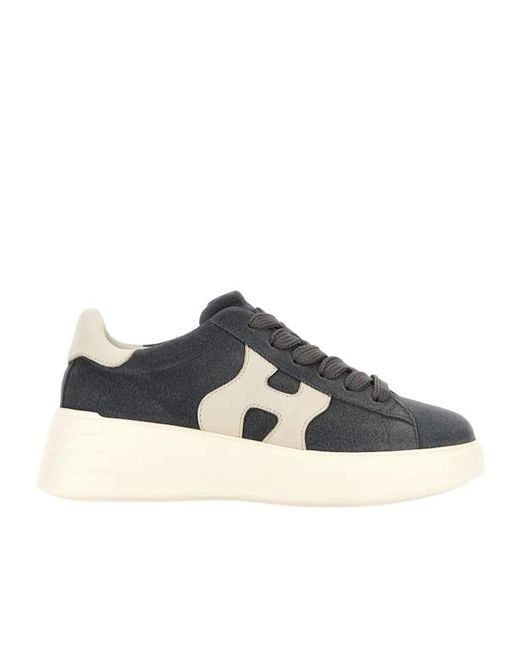 Hogan Blue Rebel Low-Top Sneakers