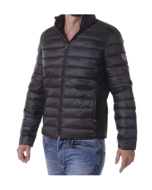 EA7 Blue Long-Sleeved Casual Jacket for men